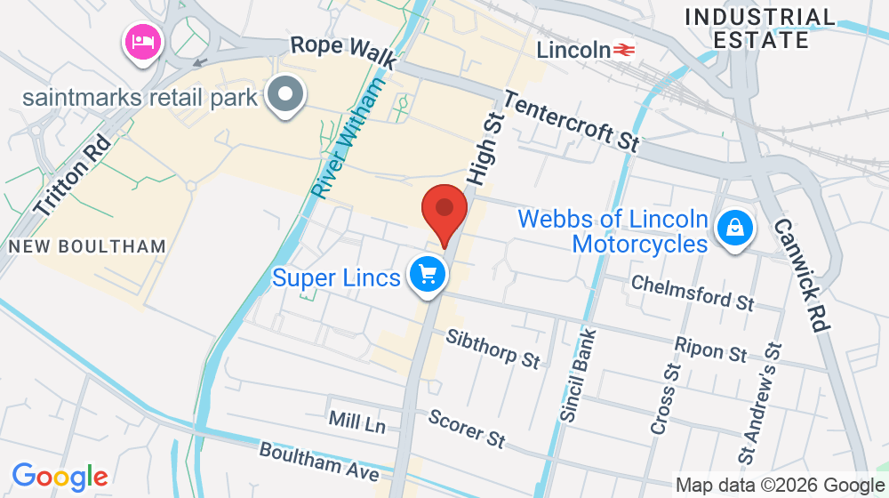 Map showing the location of Milano's Barber Shop