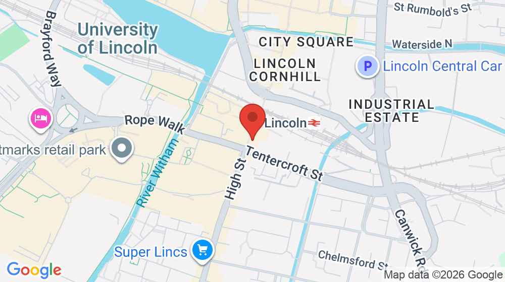Map showing the location of Morning Sun Supermarket