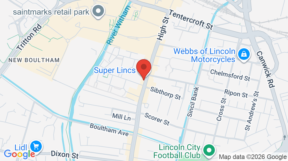 Map showing the location of Mowgli Indian Takeaway