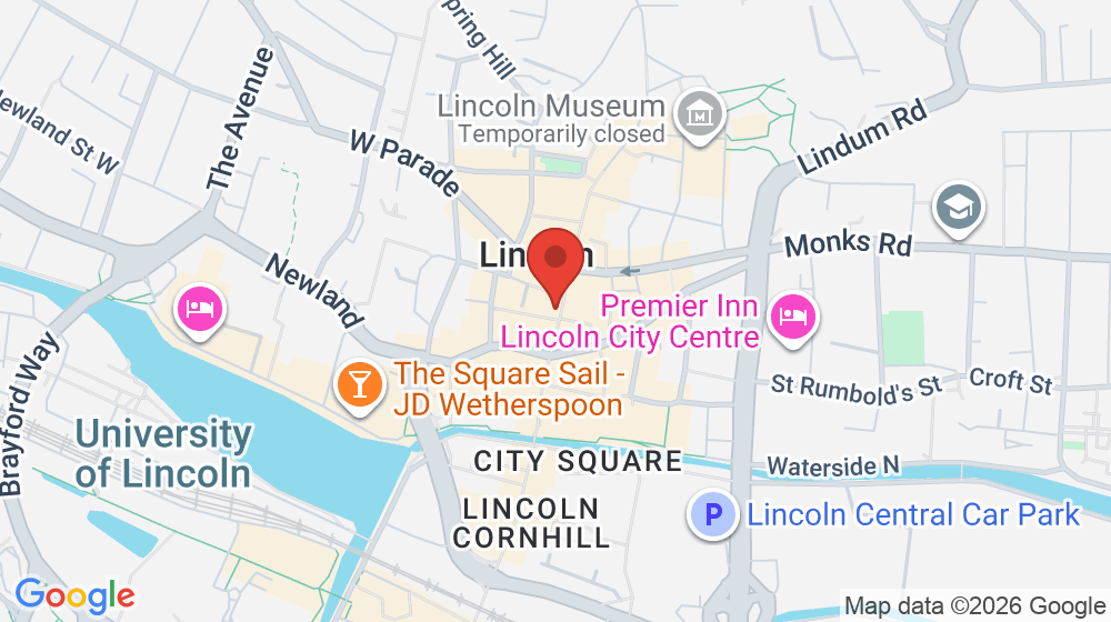 Map showing the location of Mowgli Street Food