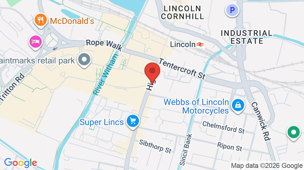 Map showing the location of Mr Chippy