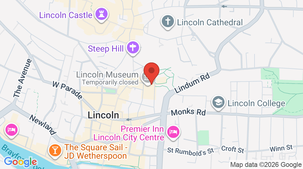 Map showing the location of Muse Coffee Bar