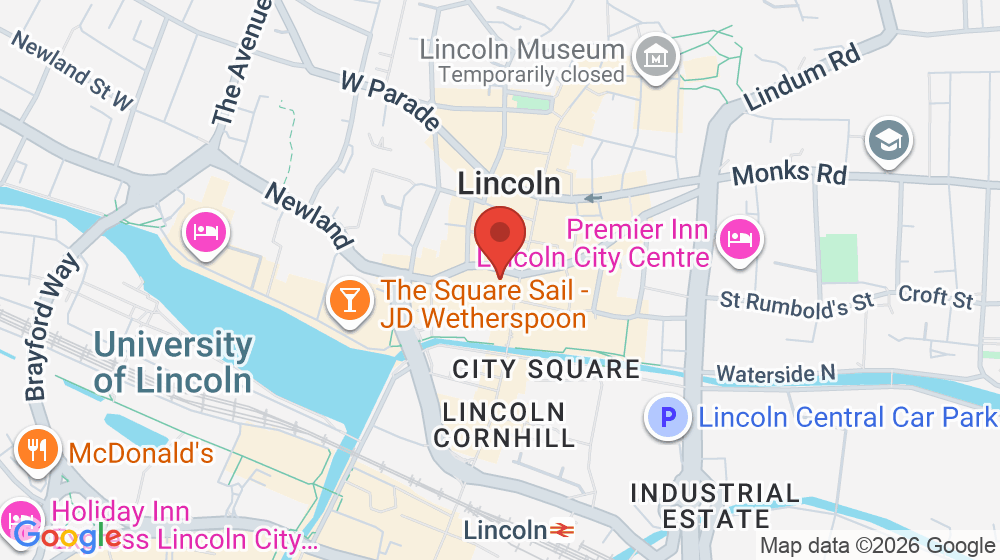 Map showing the location of NatWest