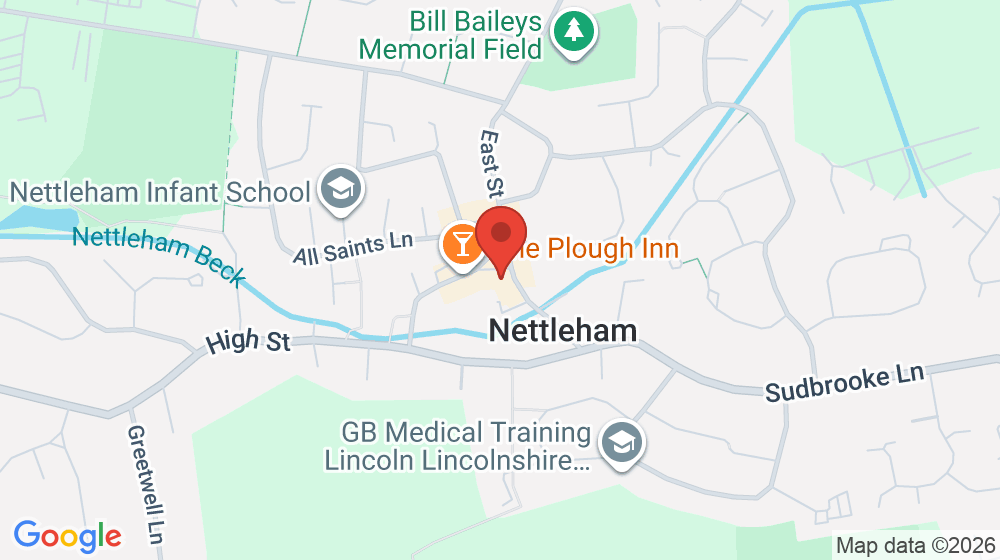 Map showing the location of Nettleham Post Office