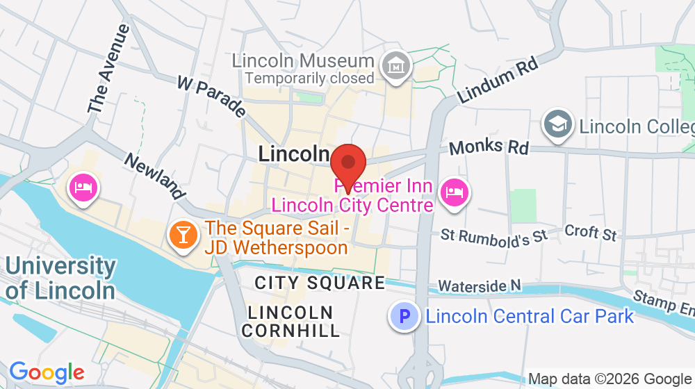 Map showing the location of Newton Fallowell