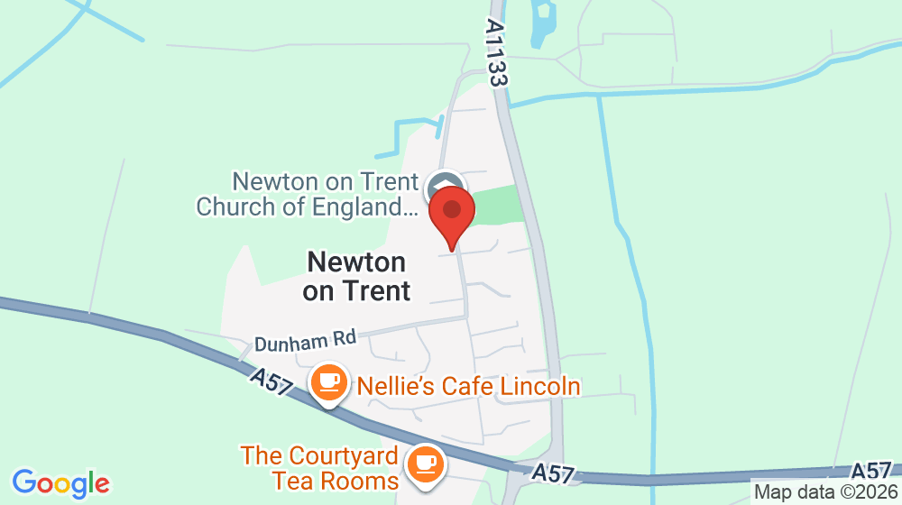 Map showing the location of Newton On Trent Post Office