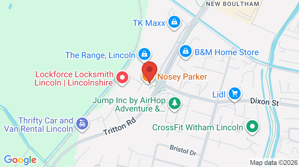 Map showing the location of Nosey Parker