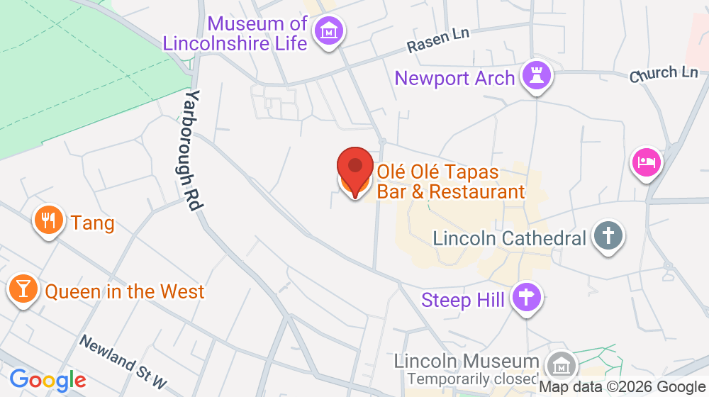 Map showing the location of Olé Olé Tapas Bar & Restaurant
