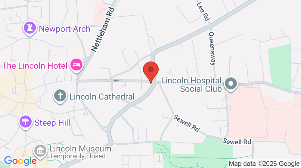 Map showing the location of Peacock Inn
