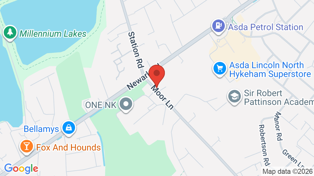 Map showing the location of Phil's Barbers