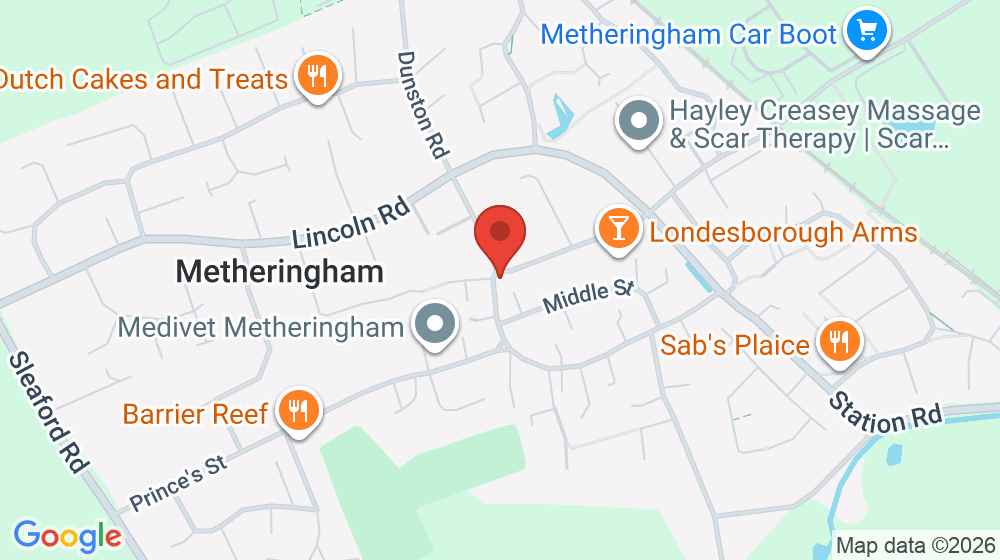 Map showing the location of Pizza Plus