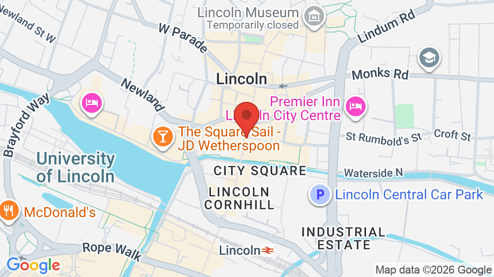 Map showing the location of Popeyes Louisiana Chicken