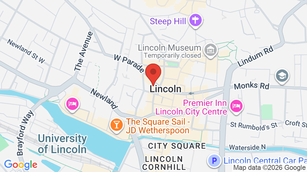 Map showing the location of Pretty Panache