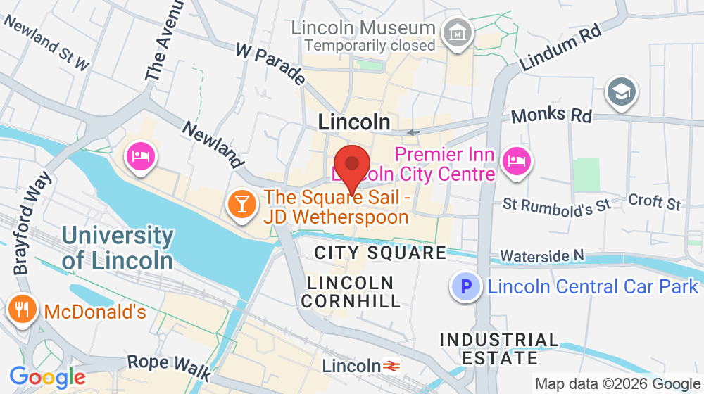 Map showing the location of QualitySolicitors Burton & Co
