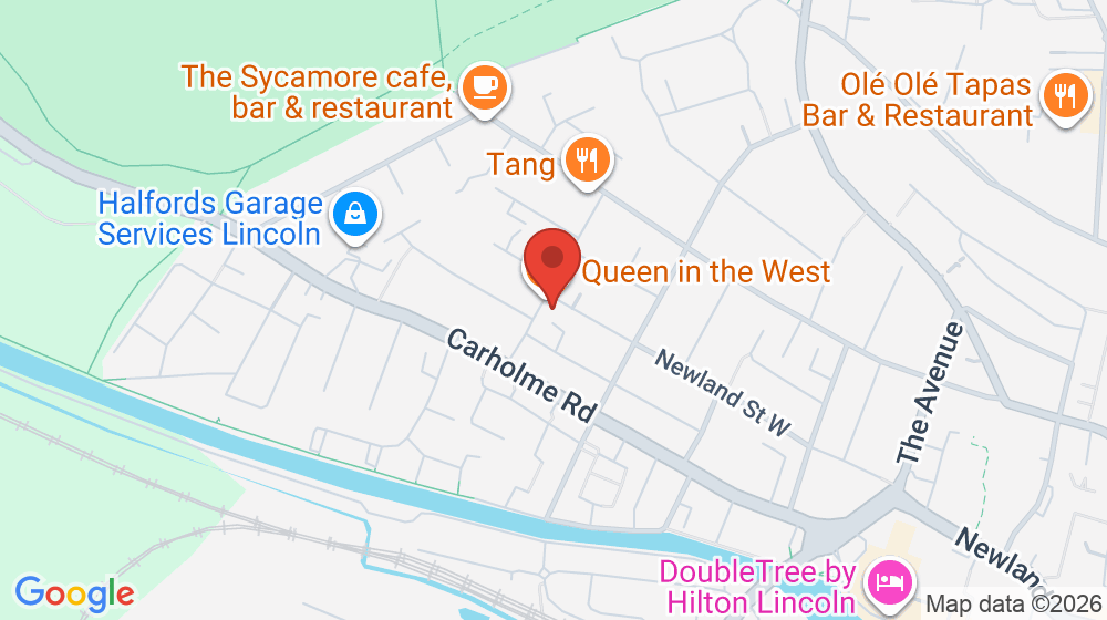 Map showing the location of Queen in the West