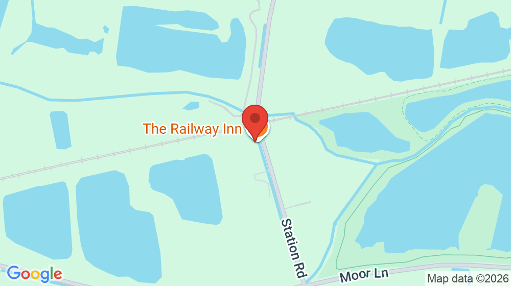 Map showing the location of Railway Inn