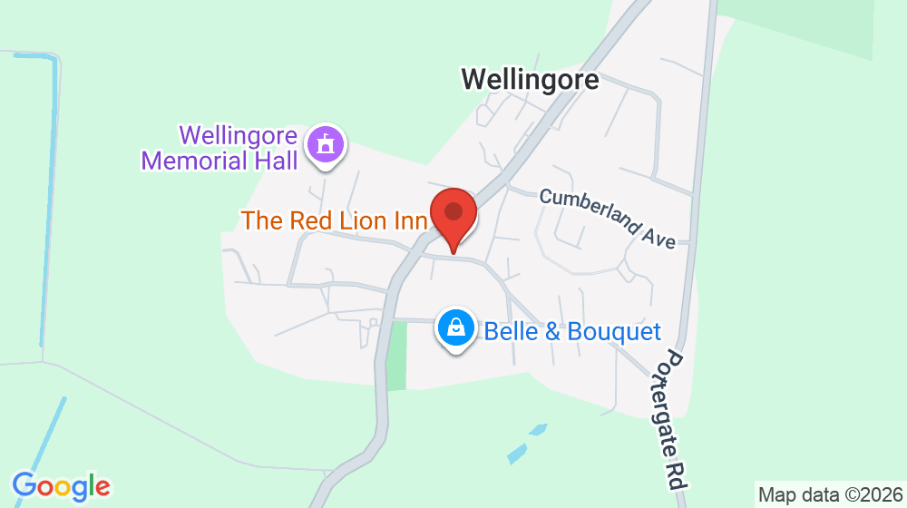 Map showing the location of Red Lion