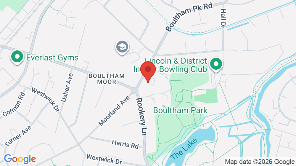 Map showing the location of Rookery Lane Post Office