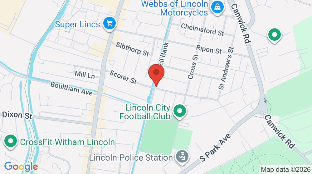 Map showing the location of Scorer Street Newsagents