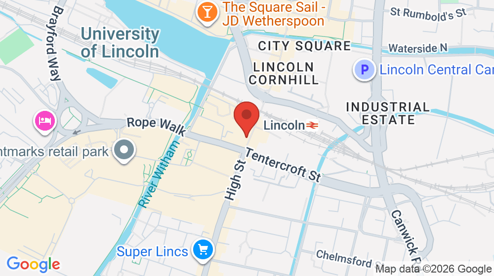 Map showing the location of Shoe Zone