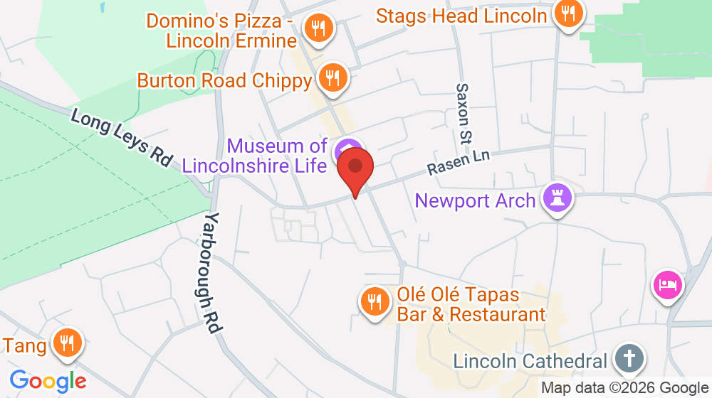 Map showing the location of Sizzling Griddle