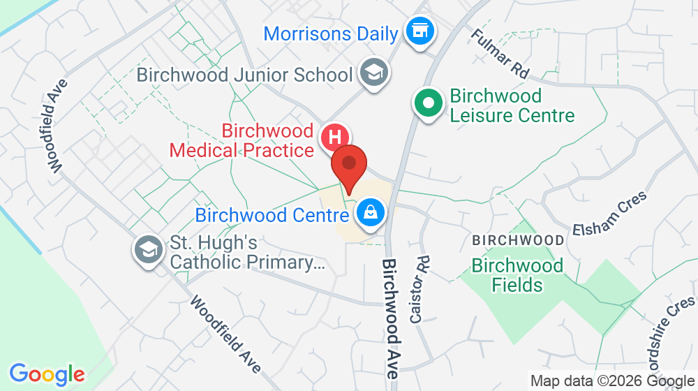 Map showing the location of St Barnabas