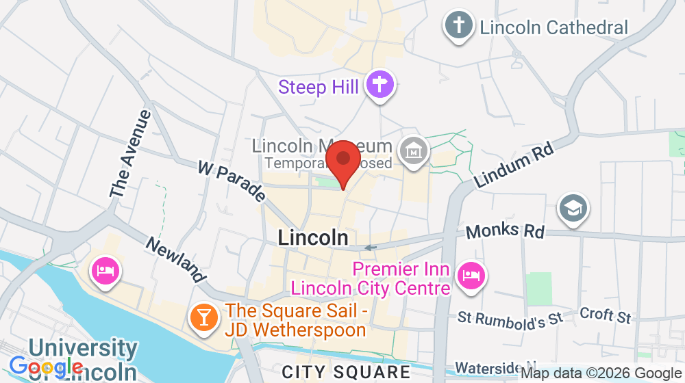 Map showing the location of St Barnabas