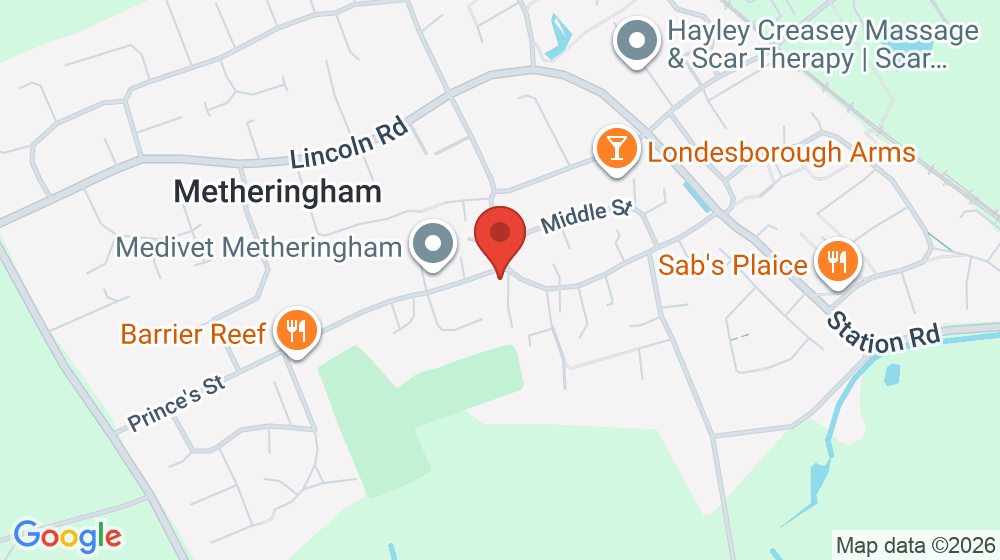 Map showing the location of Star & Garter