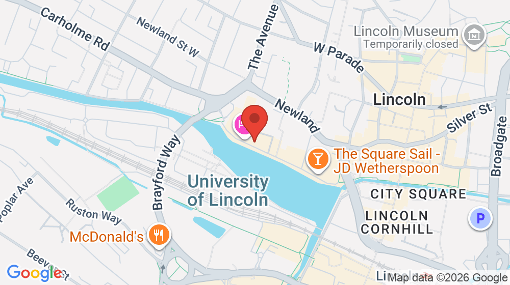 Map showing the location of Starbucks