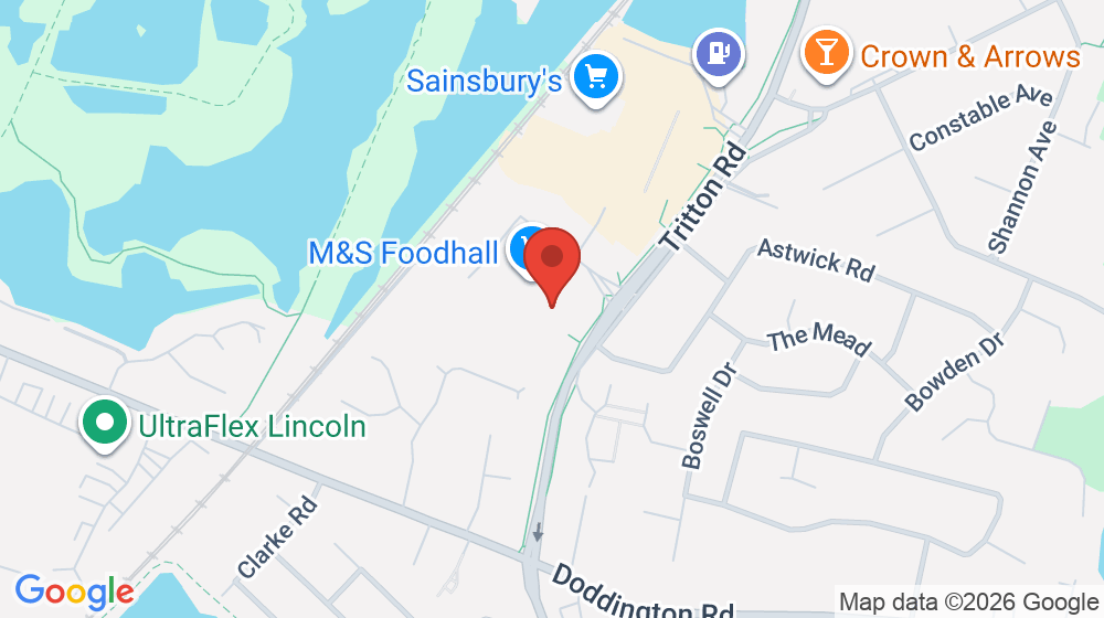 Map showing the location of Starbucks