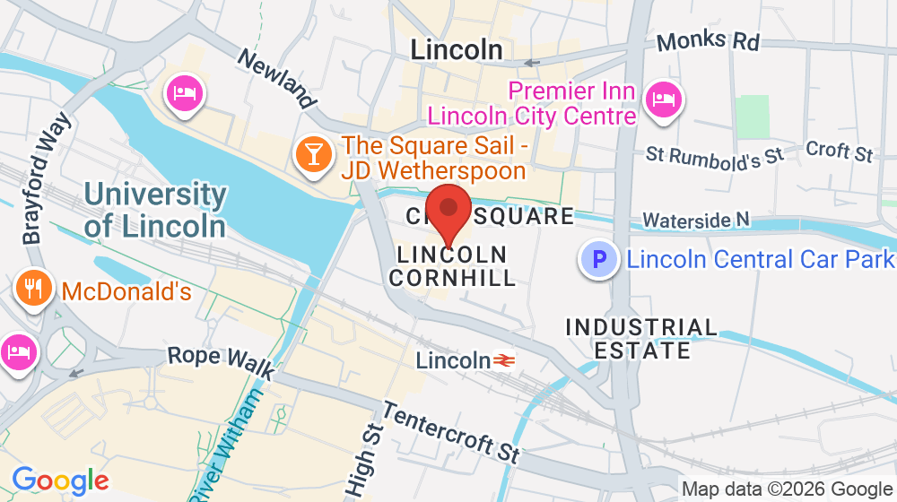 Map showing the location of Starbucks