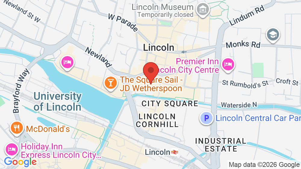 Map showing the location of Subway