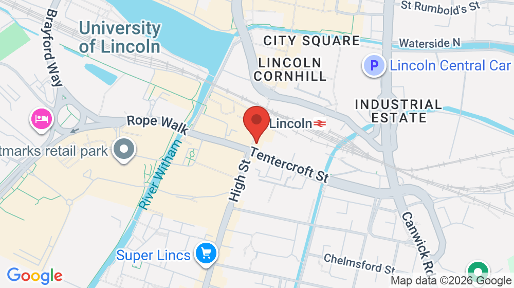 Map showing the location of Subway
