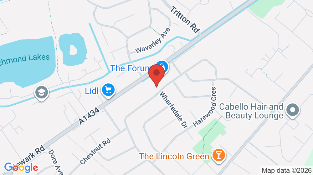 Map showing the location of Sue Ryder Care