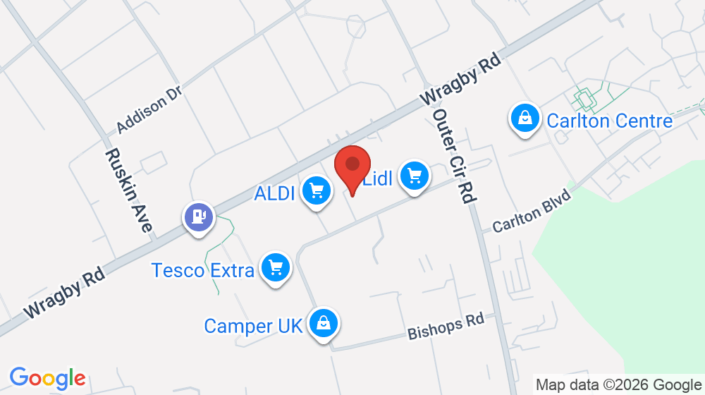 Map showing the location of Sue Ryder