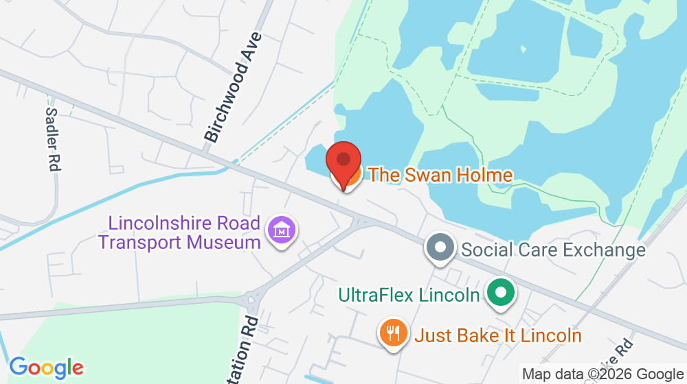 Map showing the location of Swan Holme Tavern