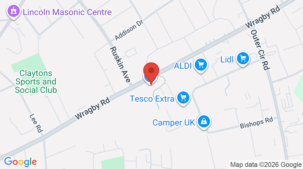Map showing the location of Tesco Petrol Station