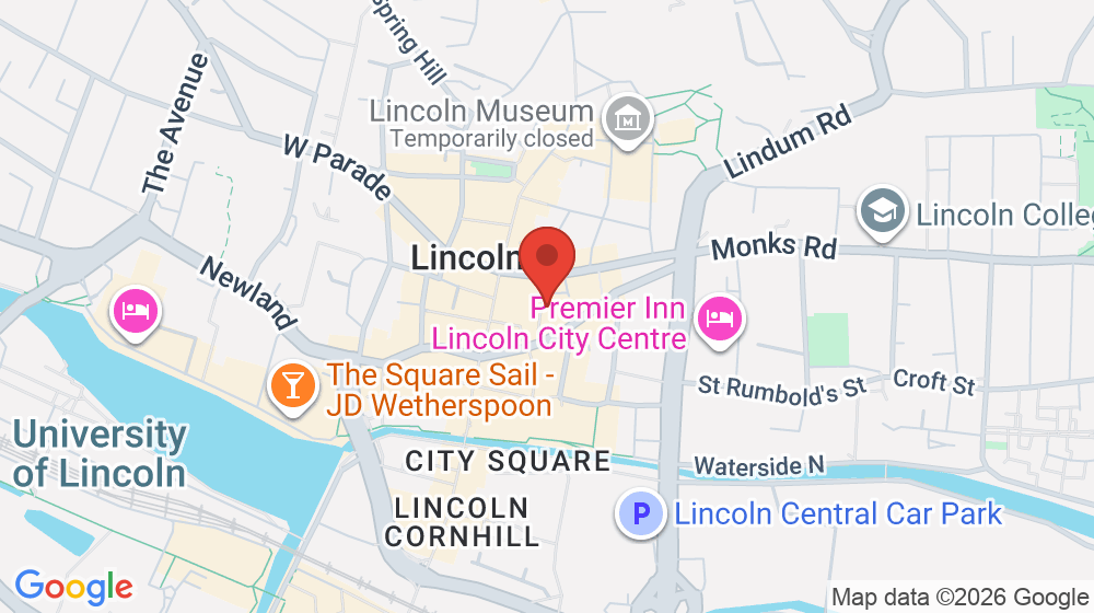 Map showing the location of The Alleykat Club