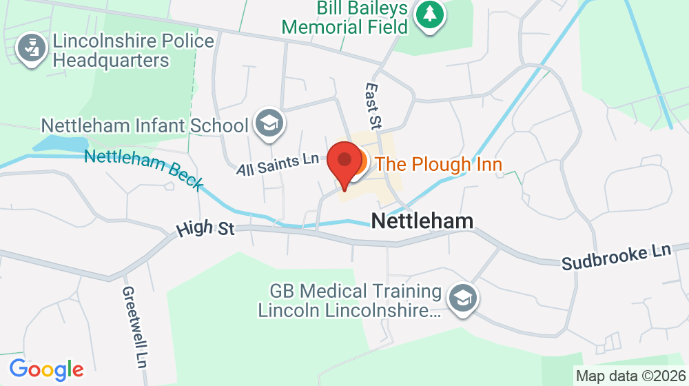 Map showing the location of The Beauty Rooms