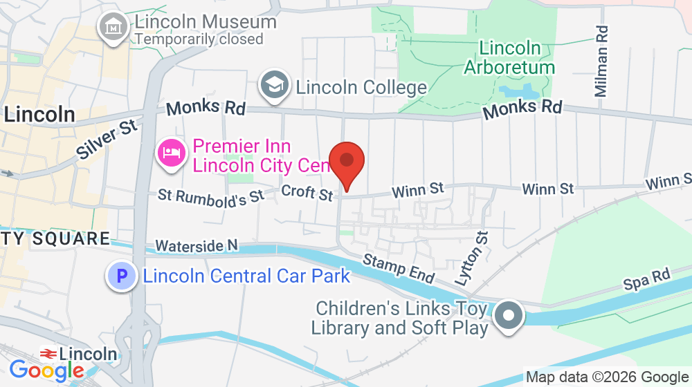 Map showing the location of The Birdcage