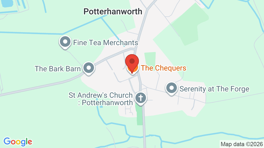 Map showing the location of The Chequers