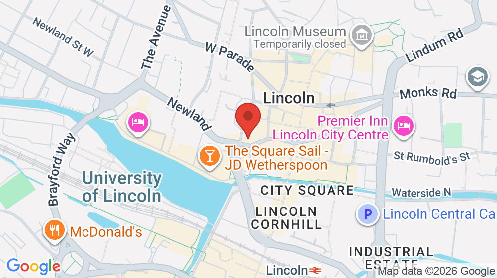 Map showing the location of The Dandy Lion