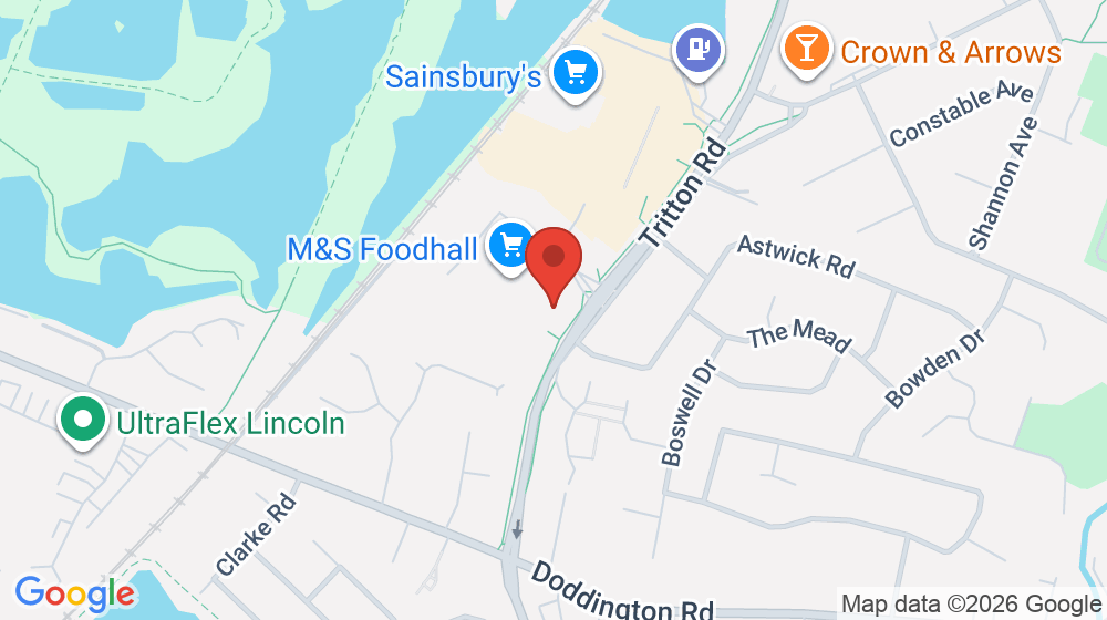 Map showing the location of The Elite Fish & Chip Company