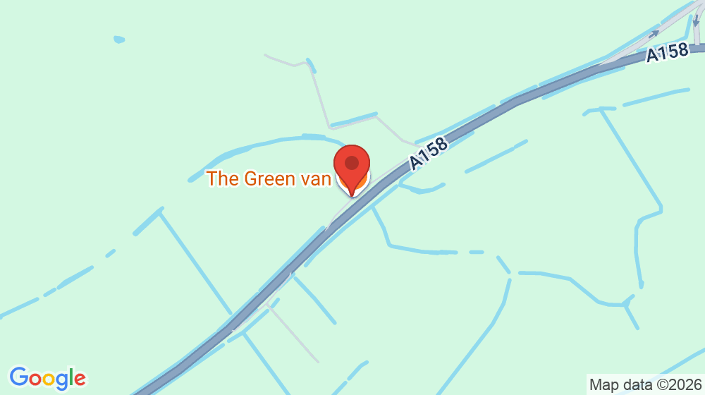 Map showing the location of The Green Van Cafe