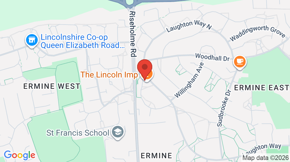 Map showing the location of The Lincoln Imp