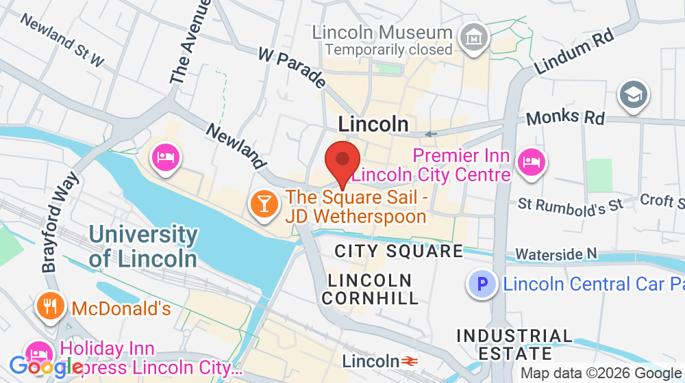 Map showing the location of The Mailbox
