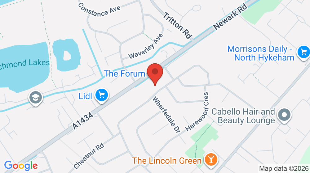 Map showing the location of The Nottingham