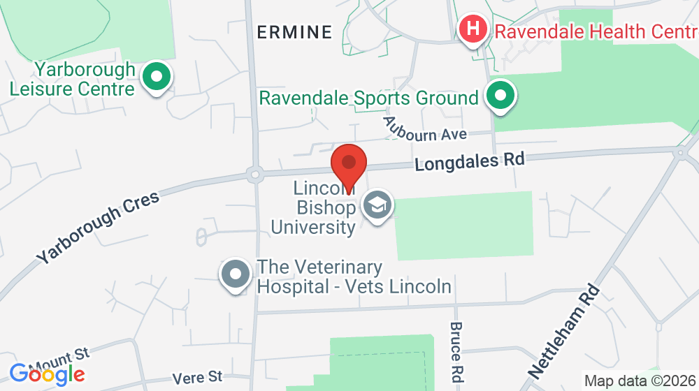 Map showing the location of The Refectory