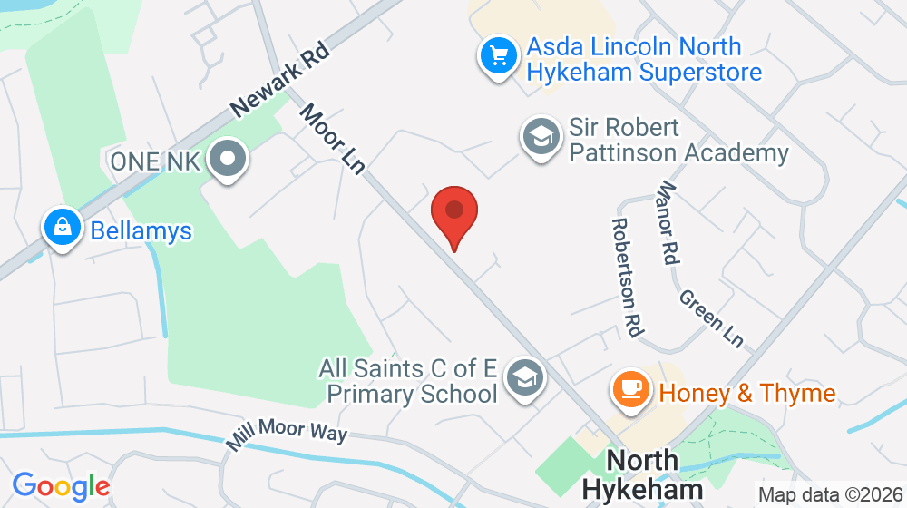 Map showing the location of The Sewing Room