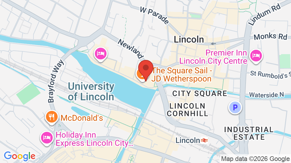 Map showing the location of The Square Sail